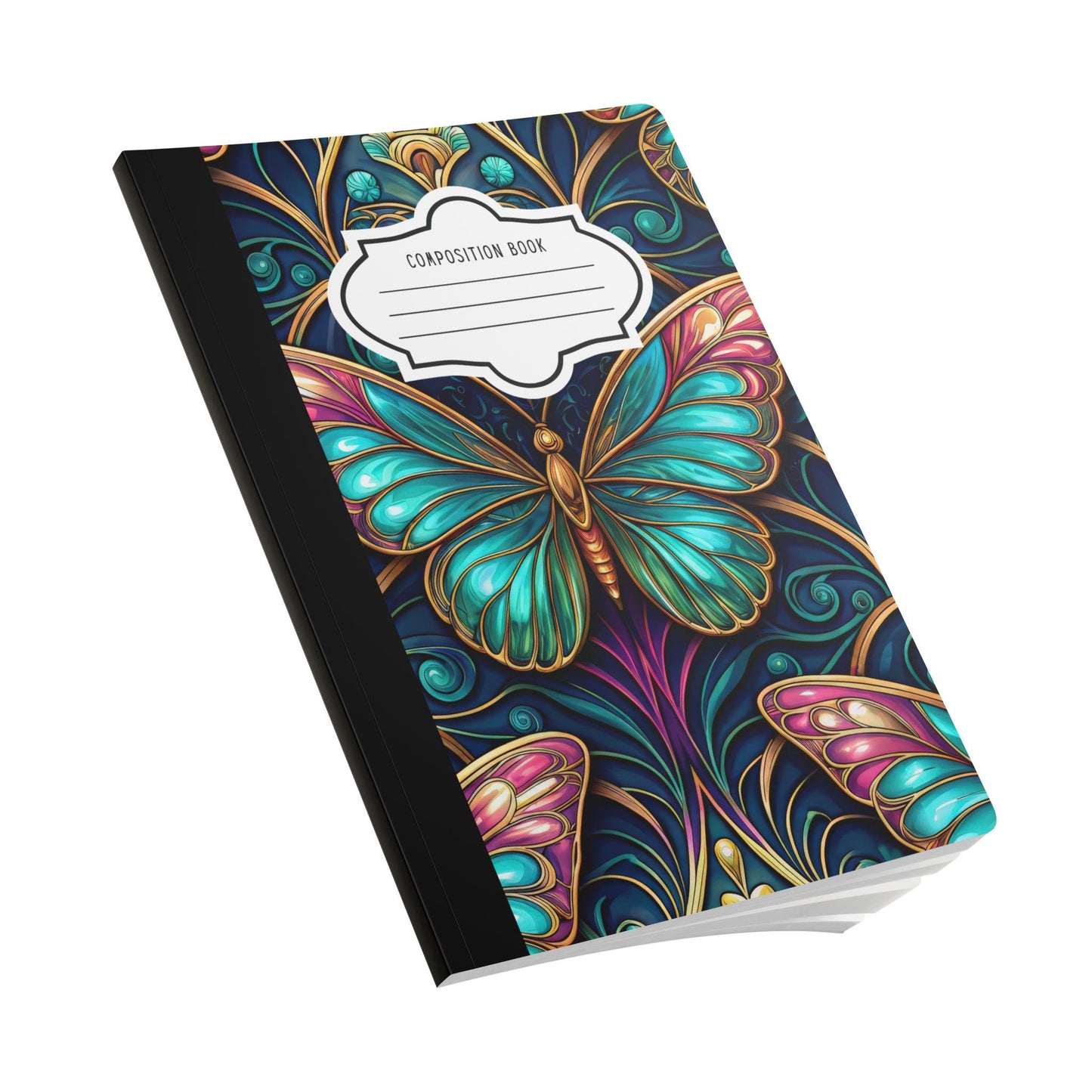 ColorFlow Butterfly Composition Notebook | Art Journal for Writing, School, Inspiration