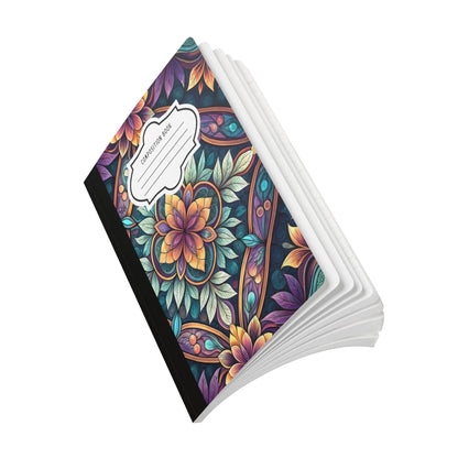 Ornate Mandala Garden Composition Notebook | Elegant Floral Journal (7.5x9.75 inches)