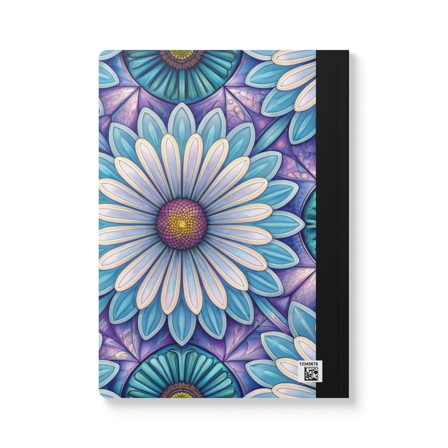 Blue Daisy Bloom Composition Notebook | Watercolor Floral Journal for School, Writing