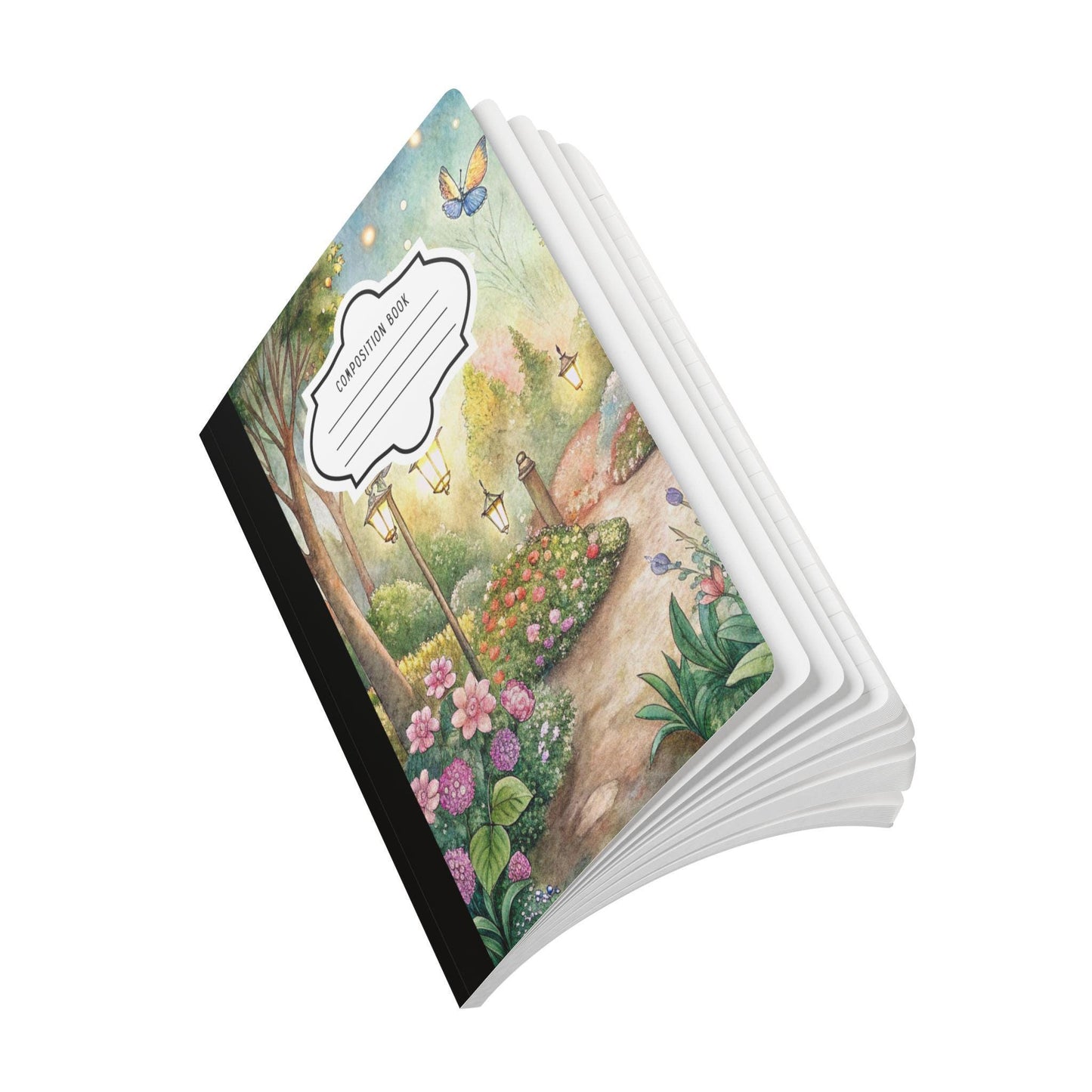 ColorFlow | Evening Glow Butterfly Composition Notebook College Ruled Journal for Students Writing and Journaling