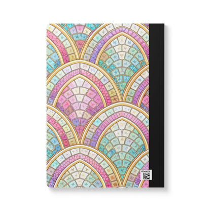 ColorFlow | Pastel Mosaic Arch Pattern Composition Notebook | Colorful Geometric Journal for School and Work