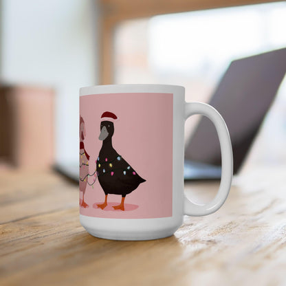 Christmas Duck Mug | Festive Farm Animal Ceramic Coffee Cup