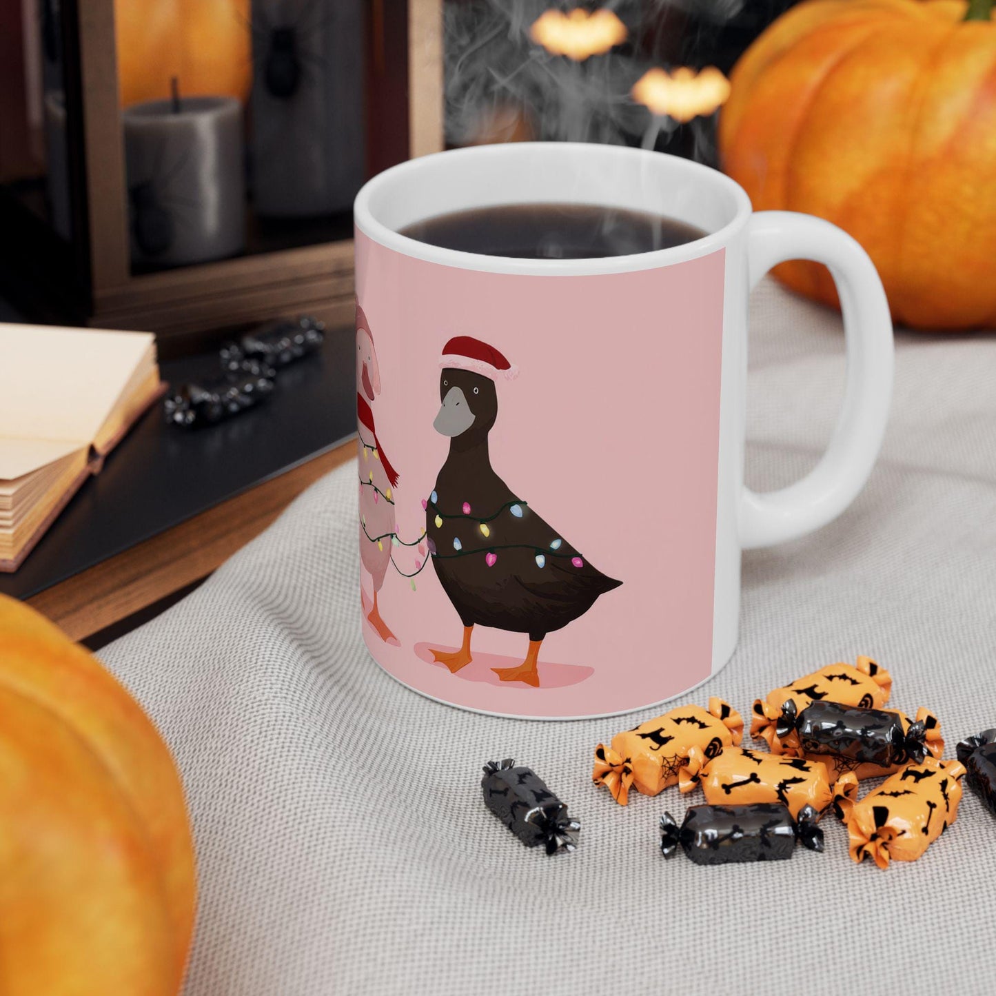 Christmas Duck Mug | Festive Farm Animal Ceramic Coffee Cup