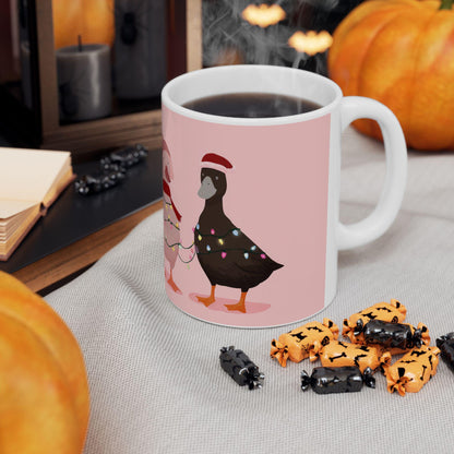 Christmas Duck Mug | Festive Farm Animal Ceramic Coffee Cup
