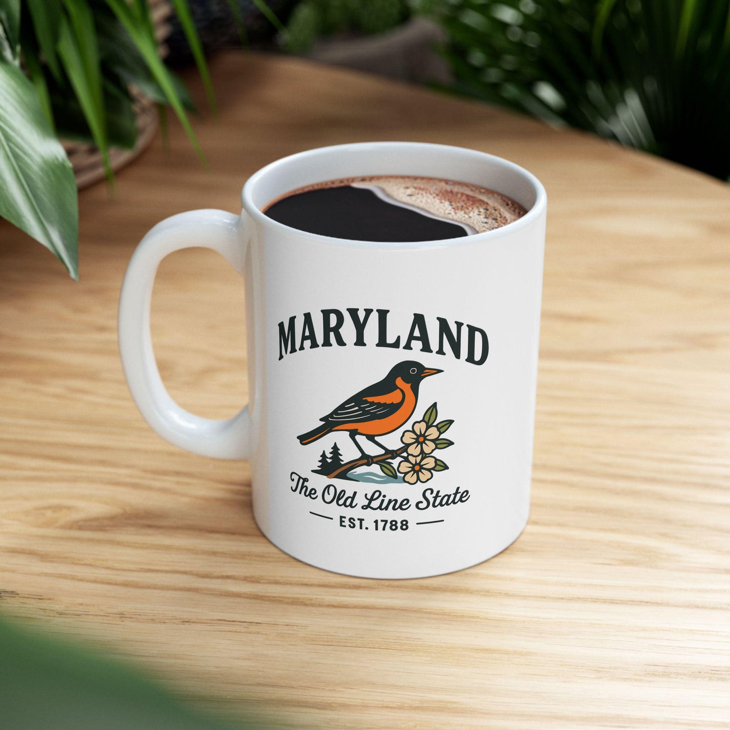 Maryland Baltimore Oriole Mug | The Old Line State Ceramic Coffee Cup