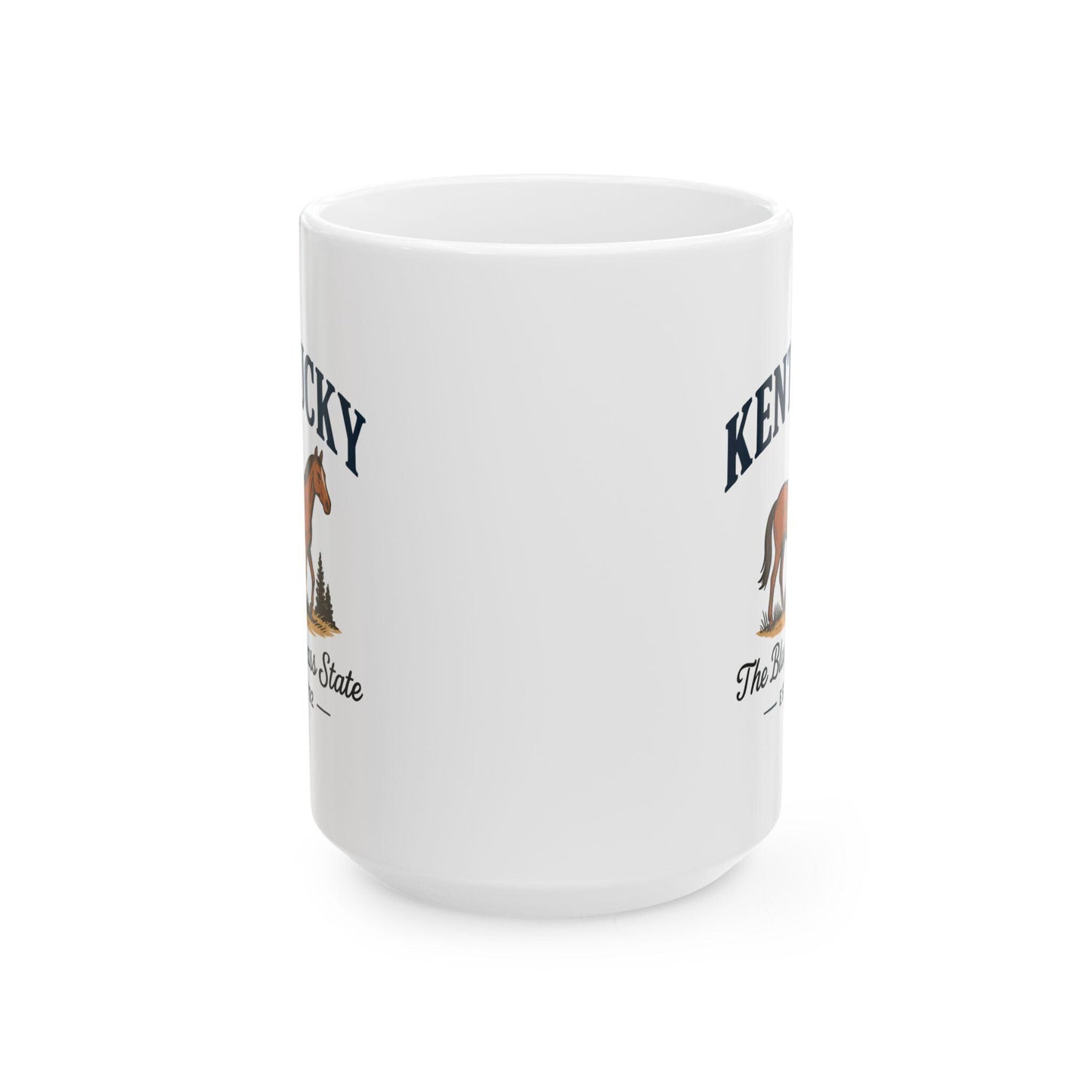 Kentucky Horse Mug | Bluegrass State Ceramic Coffee Cup | Equestrian Gift