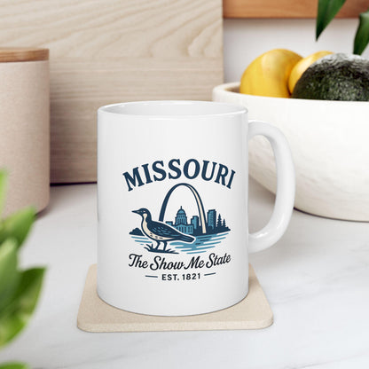 Missouri The Show Me State Mug | Gateway Arch Ceramic Coffee Cup