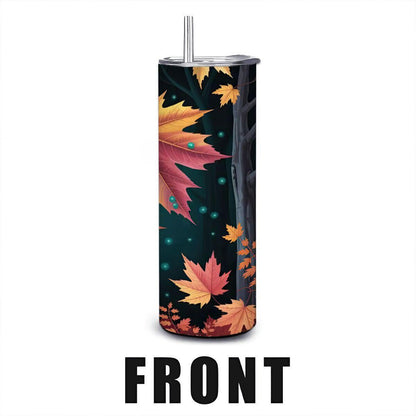 20oz Straight Stainless Steel Tumbler with Straw（Made in USA)